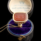 Georgian "Pour Toujours" Wax Seal Necklace