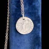 Roman Antoninus Pius Aequitas Coin Necklace