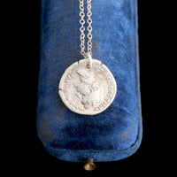 Roman Antoninus Pius Aequitas Coin Necklace