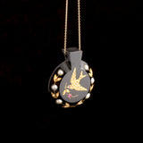 Victorian Carved Onyx Peace Dove Locket