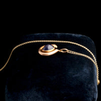 Edwardian Sapphire Cabochon Horseshoe Pendant