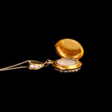 Late Victorian Diamond & Pearl Locket