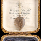 Georgian Rock Crystal & Hair Heart Locket