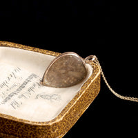Georgian Rock Crystal & Hair Heart Locket
