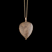 Georgian Rock Crystal & Hair Heart Locket