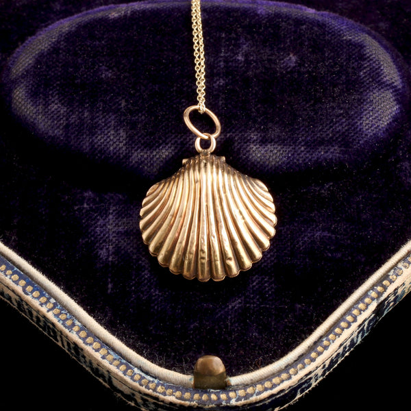 Victorian Gold Shell Locket