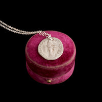 Ancient Roman Trajan & Libertas Denarius Necklace