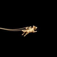 Edwardian Running Fox Necklace