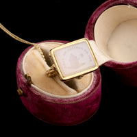 Victorian "Qui me neglige me perd" Butterfly Seal Necklace