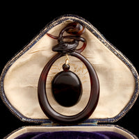 Victorian Large Scale Tortoiseshell Snake Locket