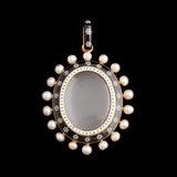 Victorian "Good Friday" Enamel & Pearl Locket