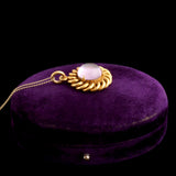 Early Victorian Amethyst Curlicue Hair Locket