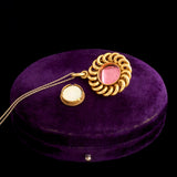 Early Victorian Amethyst Curlicue Hair Locket