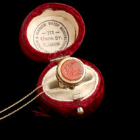 Georgian Anchor & Martlet Seal Fob Necklace