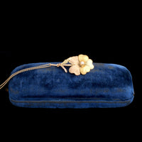 Victorian Tricolor Gold Pansy Pendant