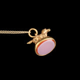 Victorian Spaniel Fob Necklace