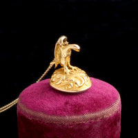 Victorian Falcon Seal Necklace
