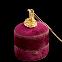 Victorian Falcon Seal Necklace