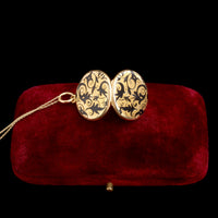 Victorian Floriated Enamel Locket