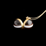 Victorian Banded Agate Spherical Locket