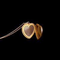 Edwardian Seed Pearl "L" Heart Locket