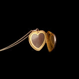 Edwardian Seed Pearl "L" Heart Locket