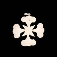 Grand Tour Lava & Agate Cameo Maltese Cross Pendant