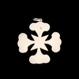 Grand Tour Lava & Agate Cameo Maltese Cross Pendant