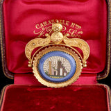 Victorian "Shelley's Grave" Micromosaic Spinner Pendant