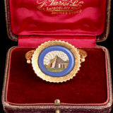 Victorian "Shelley's Grave" Micromosaic Spinner Pendant