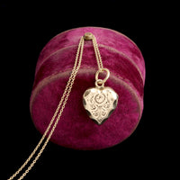 Victorian Faceted Heart Locket