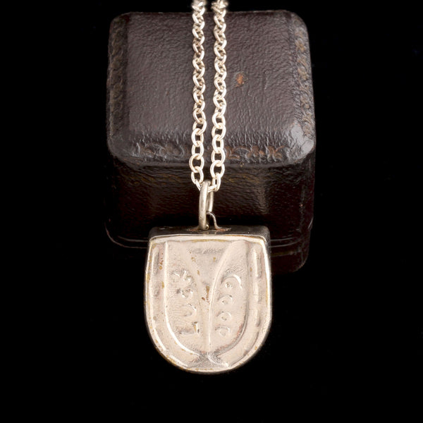 Edwardian Steel Horseshoe Box Necklace