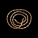 Edwardian 15k Gold 19" Paper Clip Link Chain