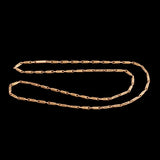 Edwardian 15k Gold 19" Paper Clip Link Chain
