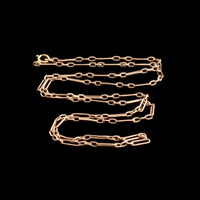 Victorian 23" Fancy Link 9k Gold Chain