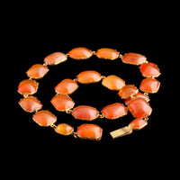 Victorian Carnelian Pinchbeck Collar