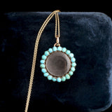 Victorian Princess Mary Turquoise Memorial Locket