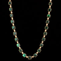 Victorian Green Paste Necklace
