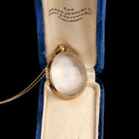 Victorian Rock Crystal Oval Locket