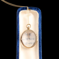 Victorian Rock Crystal Oval Locket