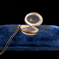 Victorian Rock Crystal Oval Locket
