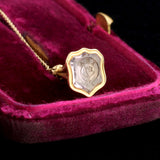 Georgian Amethyst "Isa" Forget Me Not Seal Necklace
