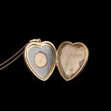 Victorian Bloodstone Heart Compass Locket