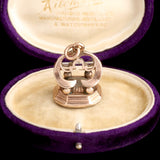 Georgian Cherubs Playing Jeu de Volant Citrine Seal Fob