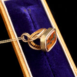 Victorian Archeological Style "Remember" Wax Seal Necklace