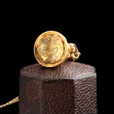 Georgian Dove & Olive Branch Citrine Seal Fob