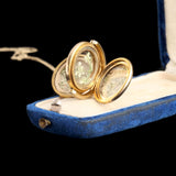Victorian Double Sided Enamel Bird Locket