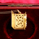 Early Victorian Pearl & Enamel Book-Shaped Vinaigrette