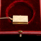 Early Victorian Pearl & Enamel Book-Shaped Vinaigrette