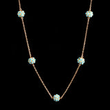 Victorian Turquoise Pavé Orbs Necklace